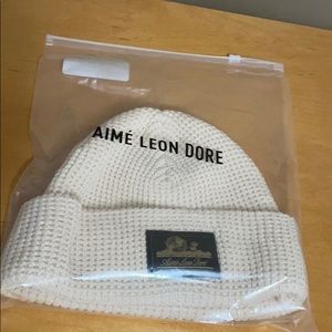 Aime Leon Dore Waffle Knit Beanie - Parmesan
